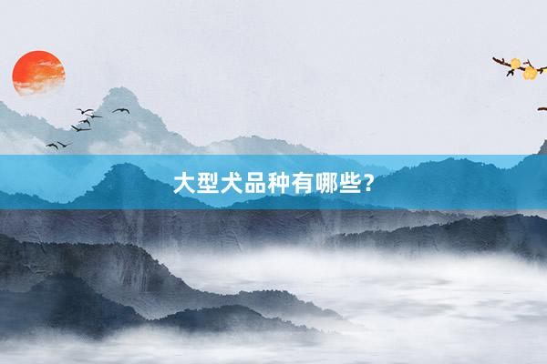 大型犬品种有哪些？